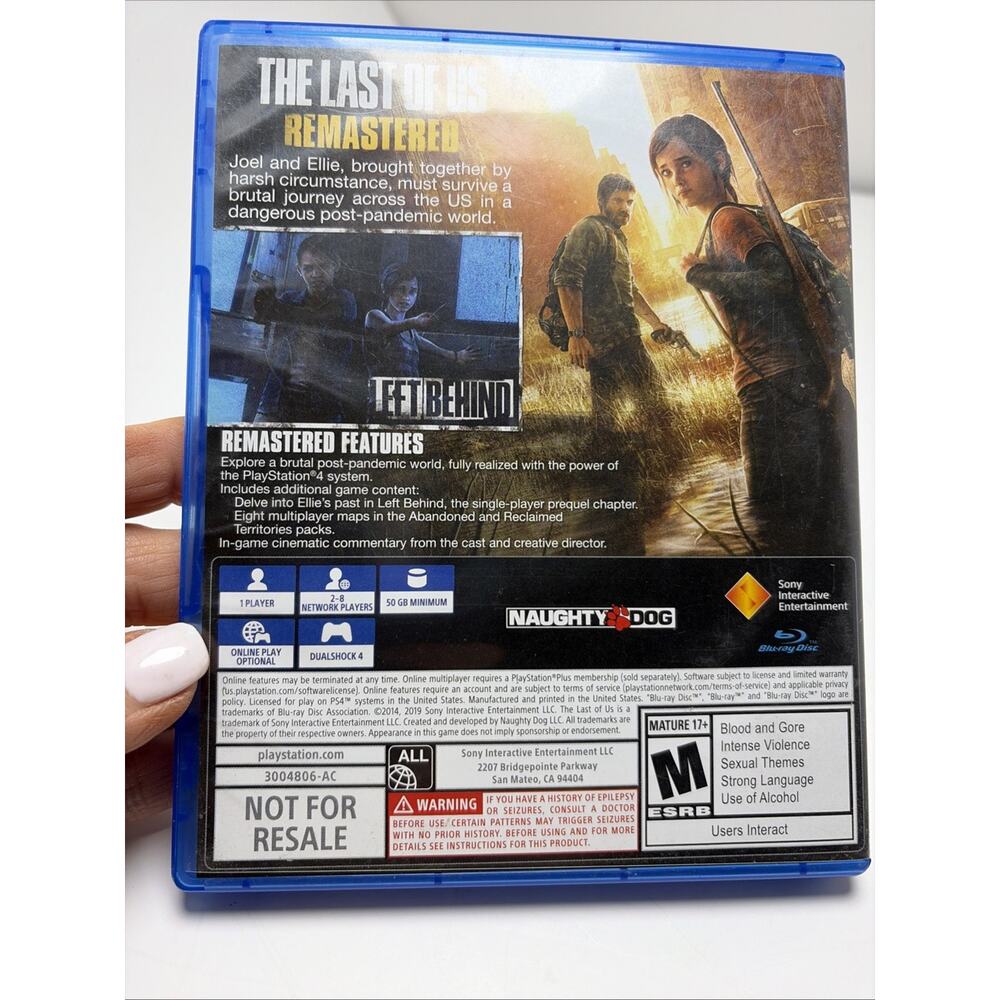 The Last of Us Part I Remastered & Part II 1 2 (Sony PlayStation 4, ) PS4 - Picture 4 of 8